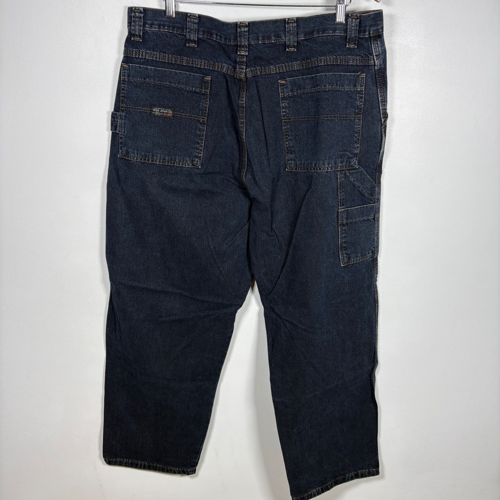 Y2K Wrangler WRG‎ Jean Co Mens Carpenter Jeans Dark Wash Blue 38x30 94PXT0B